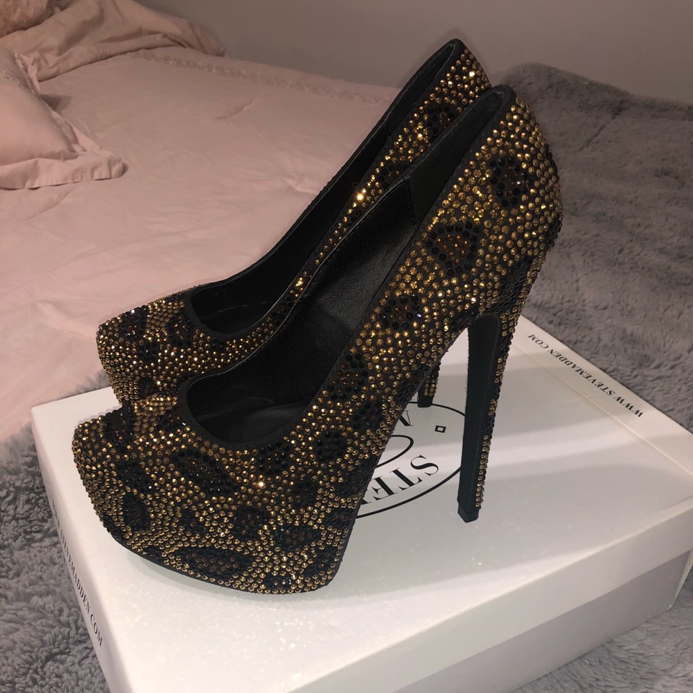 Cheetah Rhinestone Heels